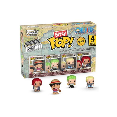 One Piece - Luffy Bitty Pop! 4pk - Funko Pop - Multicolore - Onesize - 100% Pvc