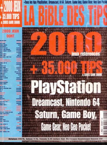 La Bible Des Tips N° 5 - 2000 Jeux Référencés + 35 000 Tips - Date Exacte Non Décelée ,Années 90