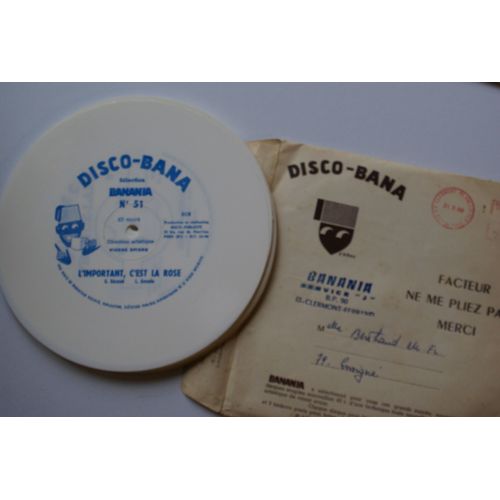 Lot De 7 Disques Mono Face Disco Bana 42 43 44 46 49 50 51 + Une Envoloppe
