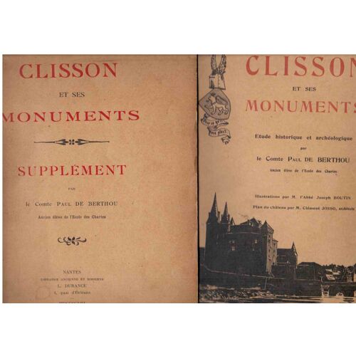 Clisson Et Ses Monuments-Etude Hostorique Et Archéologique