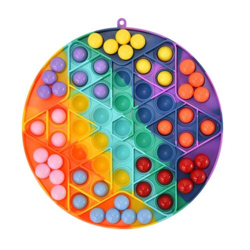 Jeu De Société Pour Parents Et Enfants, Jeu De Bureau, Anti-Stress, Anti-Compression, En Silicone, À Carreaux Chinois