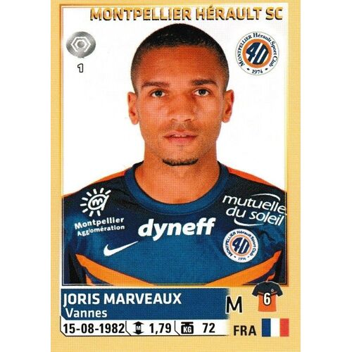 N° 302 - Image Panini Foot 2014 / 2015 - Joris Marveaux - Montpellier