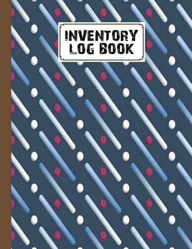 Inventory Log Book: Diagonal Cover Inventory Log Book, Inventory Log Book For Business | Simple Inventory Tracker, 120 Pages, Size 8.5" X 11" By Ariane Urban