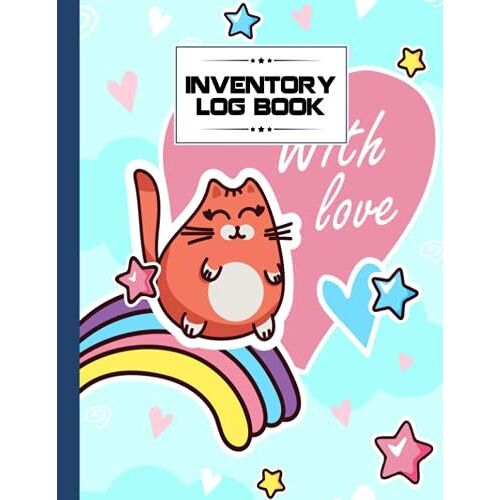 Inventory Log Book: Premium Kawaii Kitty Cat Cover Inventory Log Book, Inventory Log Book For Business | Simple Inventory Tracker, 120 Pages, Size 8.5" X 11" By Margrit Behrendt