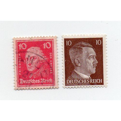 Allemagne-Reich- 1 Timbre Neuf Et 1 Timbre Oblitéré