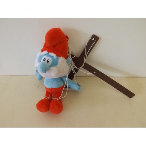 Doudou Peluche Grand Chef Schtroumpf Marionnette