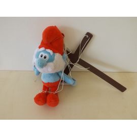 Doudou Peluche Grand Chef Schtroumpf Marionnette