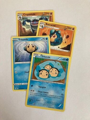 (2105) 2x Tritonde + Batracné + Crapustule (Pokemon)