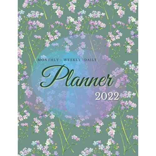 2022 Year Round Full Weekly, Monthly & Daily Planner, 8.5" X 11", 437 Pages: Give Your Planner A Little Softness