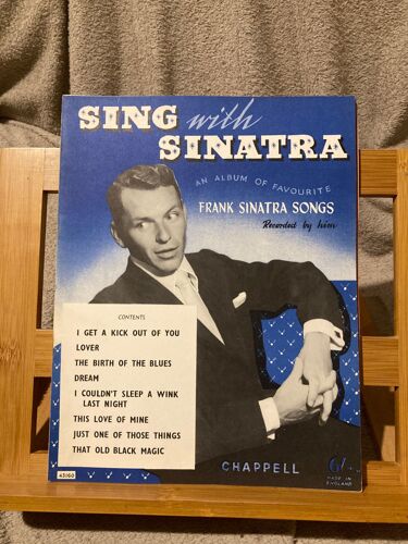 Sing With Sinatra Album Partition Chant Piano Accords Éditions Chappell