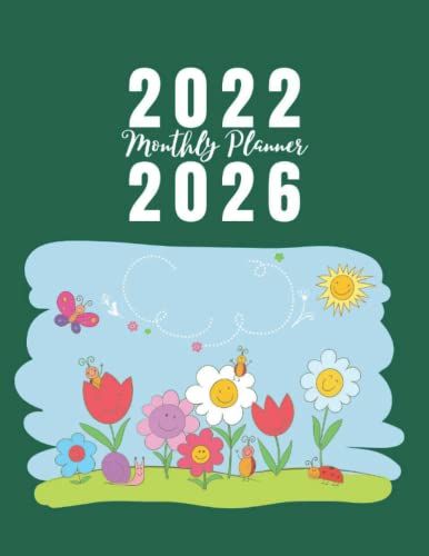 2022-2026 5 Year Calendar And Monthly Planner: Cute Spring Season Five Year Daily / Weekly Organizer And Chaos Coordinator With To-Do Lists | Includes ... Diary I Ideal Christmas And New Year's Gift