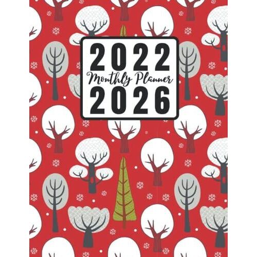 2022-2026 5 Year Calendar And Monthly Planner: Cute Snow And Winter Themed Five Year Daily / Weekly Organizer And Chaos Coordinator With To-Do Lists | ... Diary I Ideal Christmas And New Year's Gift