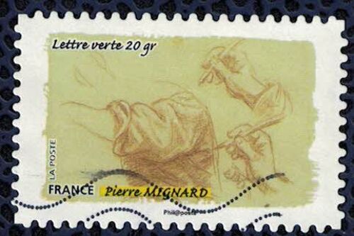 France 2015 Oblitéré Used Stamp Gestes De La Main Le Toucher Pierre Mignard