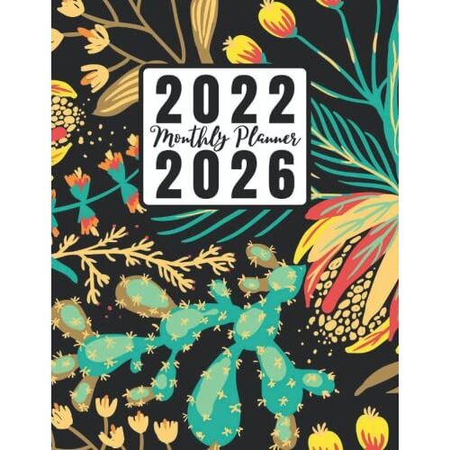 2022-2026 5 Year Calendar And Monthly Planner: Cute Summer-Themed Five Year Daily / Weekly Organizer And Chaos Coordinator With To-Do Lists | Includes ... Diary I Ideal Christmas And New Year's Gift