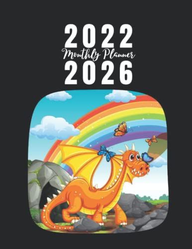 2022-2026 5 Year Calendar And Monthly Planner: Cute Dragons Five Year Daily / Weekly Organizer And Chaos Coordinator With To-Do Lists | Includes A ... Diary I Ideal Christmas And New Year's Gift