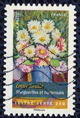 France 2015 Oblitéré Used Bouquets De Fleurs Emile Boutin Marguerites Et Hortensias