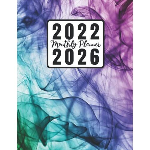 2022-2026 5 Year Calendar And Monthly Planner: Cute Rainbow Colors Five Year Daily / Weekly Organizer And Chaos Coordinator With To-Do Lists | ... Diary I Ideal Christmas And New Year's Gift
