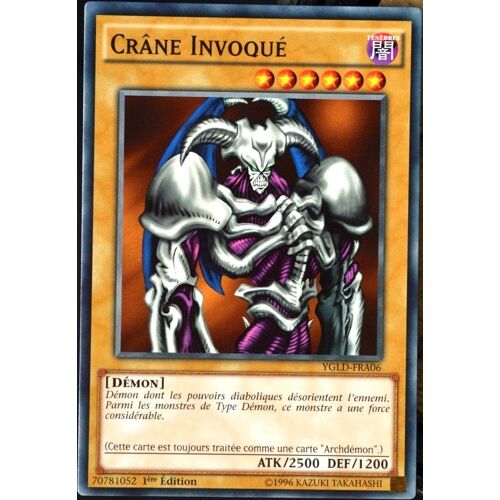 Carte Yu-Gi-Oh Ygld-Fra06 Crâne Invoqué  Neuf Fr