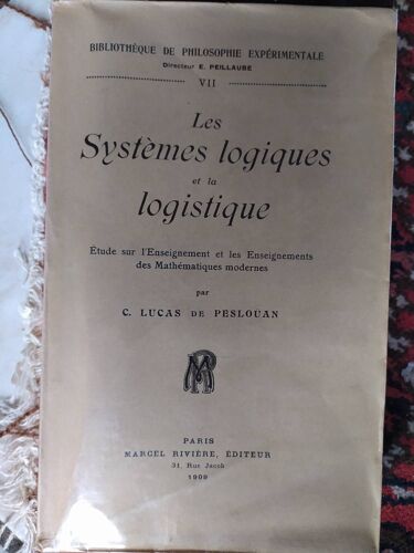 Les Systèmes Logiques Et La Logistique. Etude Sur L'enseignement Et Les Enseignements Des Mathématiques Modernes