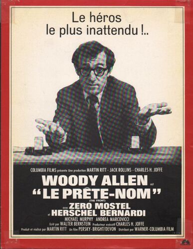 Le Prête-Nom, Synopsis, De Martin Ritt, Avec Woody Allen, Zero Mostel, Michael Murphy