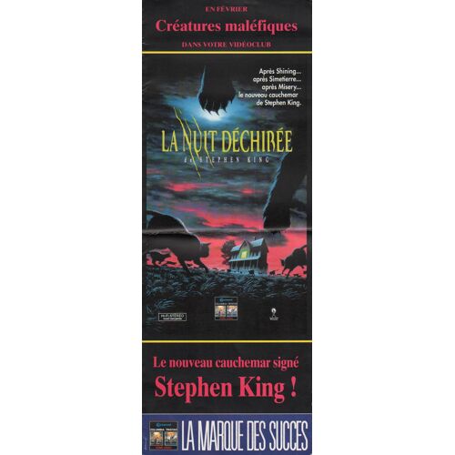 La Nuit Déchirée, Synopsis Dépliant, De Mick Garris, Avec Brian Krause, Mädchen Amick, Alice Krige