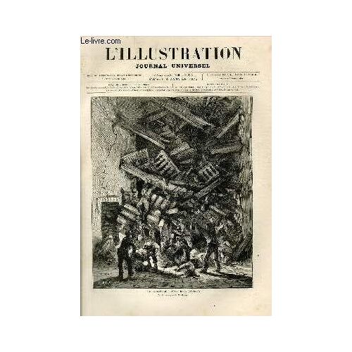 L'illustration Journal Universel N° 1715- Histoire De La Semaine - Courrier De Paris - Personne Nouvelle Hollandaise (Suite)- Nos Gravures : La Catastrophe D'hellikoen, M. Lyonnet ...