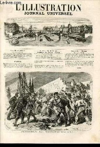 L'illustration Journal Universel N° 1568-Texte: Histoire De La Semaine. ¿ Courrier De Paris. ¿ Un Philanthrope, Nouvelle Par M. Peyremal (Suite). ¿ Bulletin Bibliographique. ¿ Lus Écritures ...