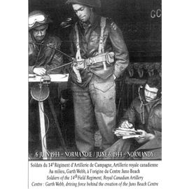 Ww2 - Cp - Soldats Canadiens Du 14° Régiment D'artillerie De Campagne