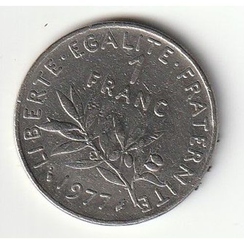 Pièce De Monnaie 1 Franc 1977