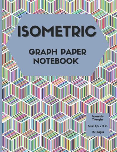 Isometric Graph Paper Notebook. Isometric Notebook For 3d Shapes Drawing. Isometric Notepad. 3d Sketchbook. Isometric Paper Pad.