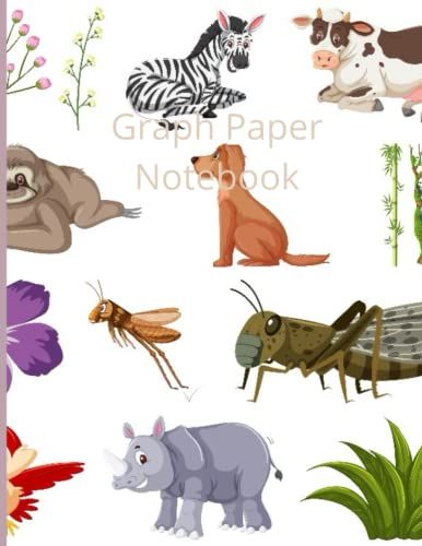 Graph Paper Notebook: Graph 4x4 Composition Notebook Wide Ruled 8"X11" 120 Pages For College, School ,Great For Math ,Science Perfect Choice For Kids , Teens