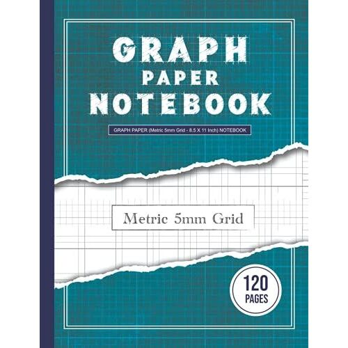 Graph Paper - Metric 5mm - Grid Notebook 8.5 X 11 Inch: Metric 5mm Squares 120 Pages, Thick And Light Lines Grid.