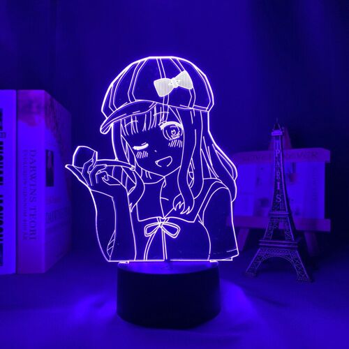 Lampe Led 3d, Anime Kaguya Sama Love Is War, Chika Fujiwara, Veilleuse Pour Chambre À Coucher, Cadeau D'anniversaire, Lampe De Bureau