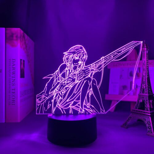 Couronne De Coupable Inori Yuzuriha, Lampe 3d, Veilleuse Décorative Pour Chambre À Coucher, Cadeau D'anniversaire, Table, Lumière Led, Anime
