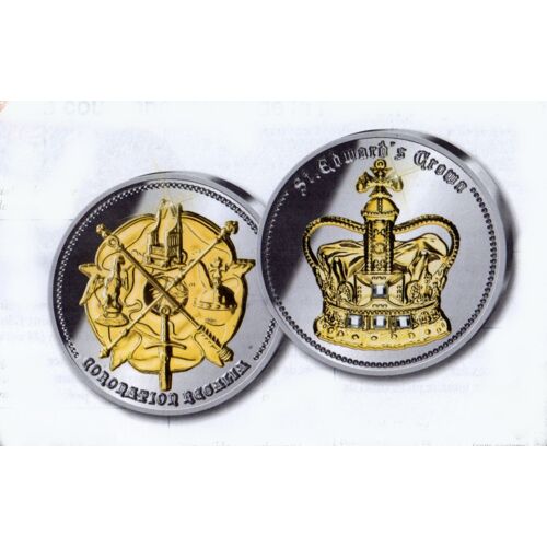Médaille Commemorative Couronne Royale De St Edouard De La Maison Royale D'angleterre