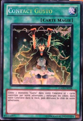 Carte Yu-Gi-Oh Ha05-Fr056 Contact Gusto Neuf Fr
