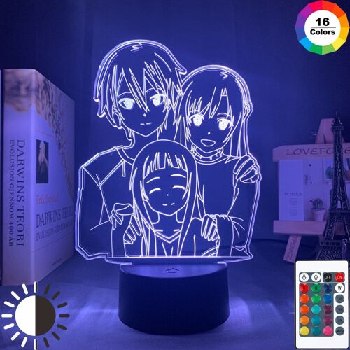 Lampe De Table En Ligne Avec Épée, Décoration Pour Chambre À Coucher, Lampe De Table, Cadeau Yuuki Asuna, Magasin De Cadeaux