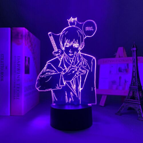 Lampe Led 3d En Forme De Scie À Chaîne Pour Homme, Aki Hayakawa, Luminaire Décoratif D'intérieur, Idéal Pour La Chambre D'un Enfant, Idéal Comme Cadeau D'anniversaire