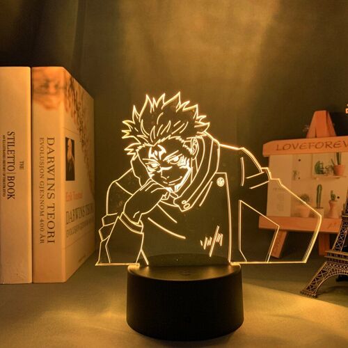 Lampe Led Anime Yuji Itadori Jujutsu Kaisen, Veilleuse Pour Cadeau D'anniversaire