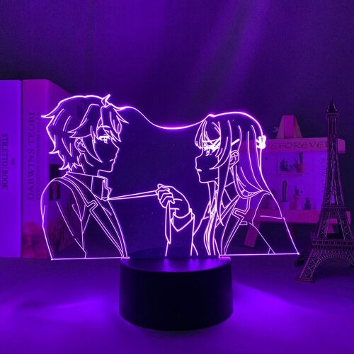 Veilleuse Led Thème Anime Mai Sakurajima, Luminaire Décoratif D'intérieur, Alimenté Par Pile, Idéal Pour Une Chambre À Coucher Ou Comme Cadeau D'anniversaire