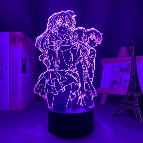 Lampe Led 3d En Forme De Temps D'or, Thème Manga, Luminaire Décoratif D'intérieur, Idéal Pour Une Chambre À Coucher Ou Comme Cadeau
