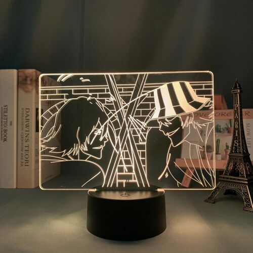 Lampe 3d Anime Urahara Vs Aizen Capitulo Pour Décor De Chambre, Gadget À Piles Pour Cadeau D'anniversaire