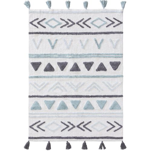 Tapis Lavables Pour Enfants Levi Bleu 80x120 Cm - Tapis Pour Chambre D'enfants/Bébé