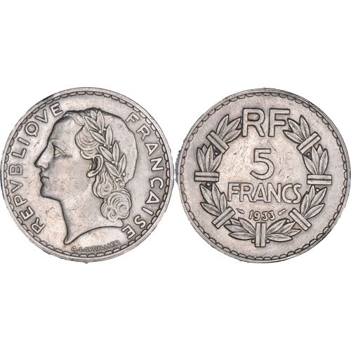 France - 1933 - 5 Francs Lavrillier - H202