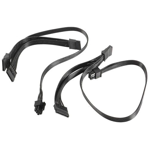 6 broches à 3x câble d'alimentation de pilote Sata pour Evga Supernova 650 750 850 1000 1600 2000 G2 G3 P2 T2 (XIATIAN) 2pcs