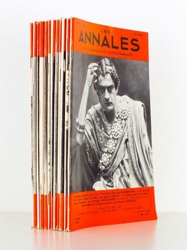 Les Annales, Revue Mensuelle Des Lettres Françaises - Année 1965 ( Année Complète, 12 Numéros ) : N° 171 ; 172 ; 173 ; 174 ; 175 ; 176 ; 177 ; 178 ; 1