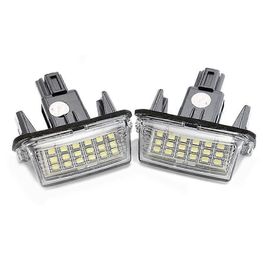 2 Pcs / Set 18 Led Numéro De Voiture Numéro De Plaque Ampoule Lampe Pour Toyota Camry Yaris Corolla Meilleur Cadeau