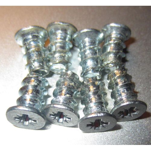 8 Vis Têtes Fraisées Acier fixation meubles ikea Argentés L.11mm Diamètre 5mm