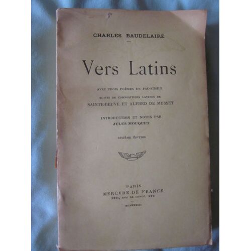 Vers Latins - 1/66 Ex. Sur Pur Fil.