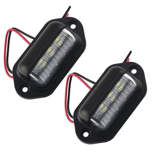 Led Plaque D'immatriculation Lumières Ensemble 4500k 12-24v Pour Voiture Camion Bateau Avv (Xiatian) 2pcs